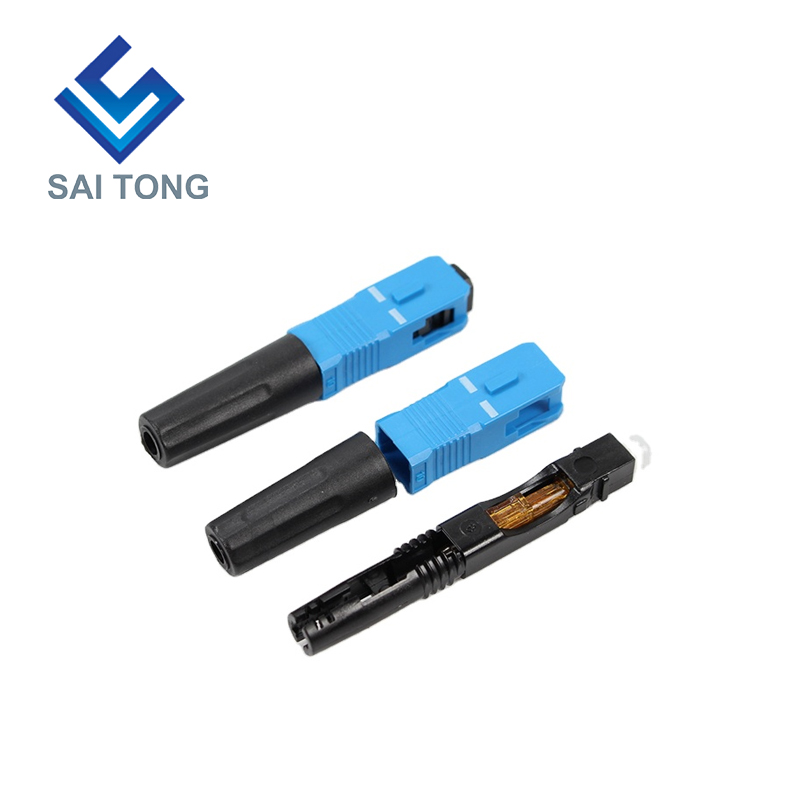 Saitong Supply Communication equipment quick connector sc/upc ftth Fiber Optic Fast Connector