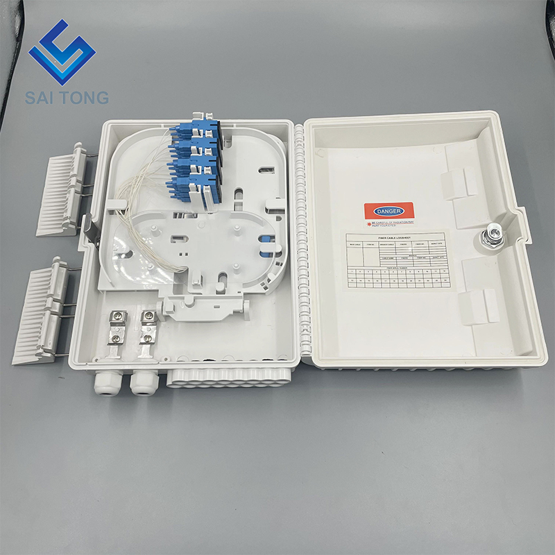 ODB NAP 16 core optical fiber terminal box 16 ports ftth fiber optic distribution box outdoor wall mounted FTTH Box With Adapter