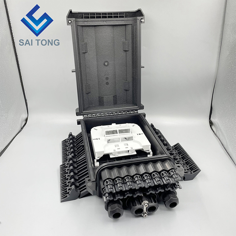 Saitong Fiber Optical 16 Core Splice Enclosure Splitter Box Caja Nap Box PLC Splitter Fiber Optic Distribution Box