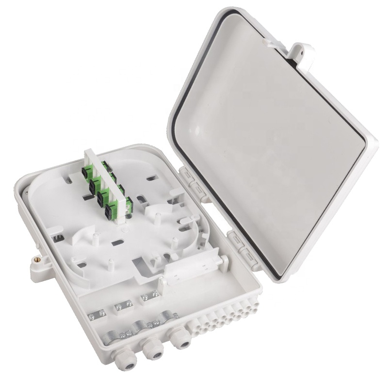 16 Core ABS Fiber Optics Box FTTH 16 Ports Box Indoor/outdoor Optic Fiber Box With 16 sc Adaptor wall mounted or pole mounted