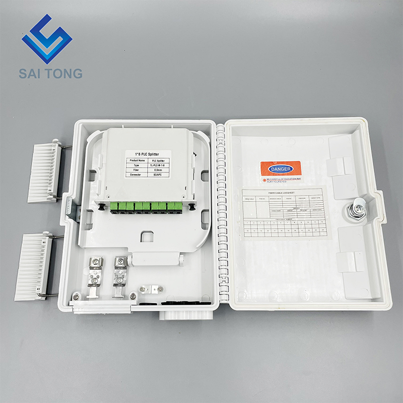 Factory ODB 8 cores optics fiber termination box ftth 8 ports ftth splitter steel fiber optic distribution box high quality