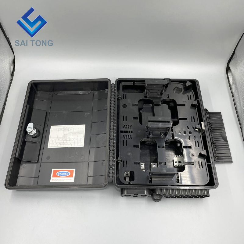 Outdoor ABS 32 or 48 Core fiber optic enclosure box SC FTTH plastic cajas de fibra NAP CTO Fiber Optic Distribution Box