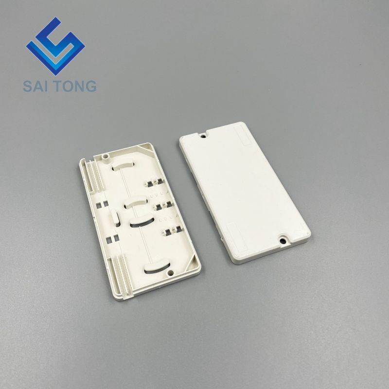 2 Core FTTH Mini Indoor/Outdoor Fiber Optic Termination Box wall mounted 2 Ports with SC Adapter plastic ftth fiber optic box