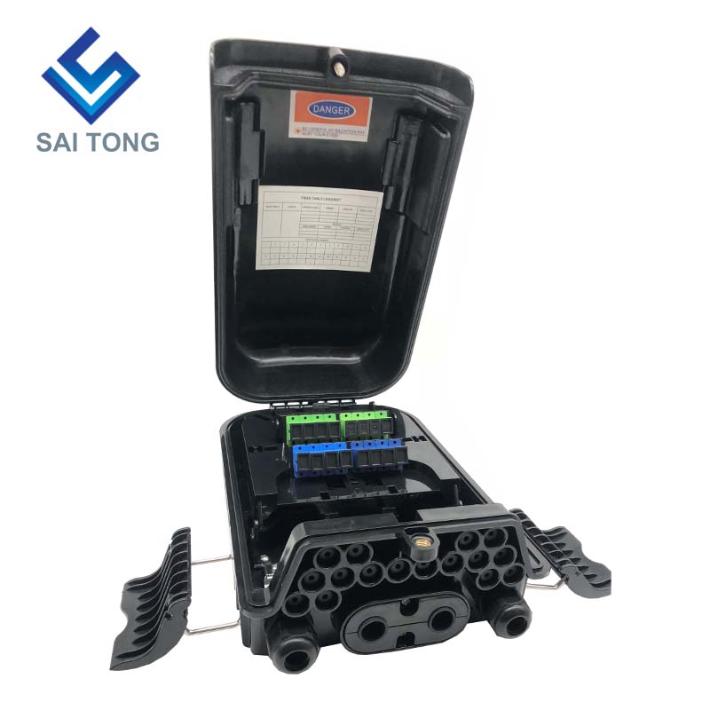 Saitong 16 Core fiber optic closure box sc FTTH FTTX FTTP Fiber Termination Box IP65 outdoor Optical Fiber Joint Box NEW Style