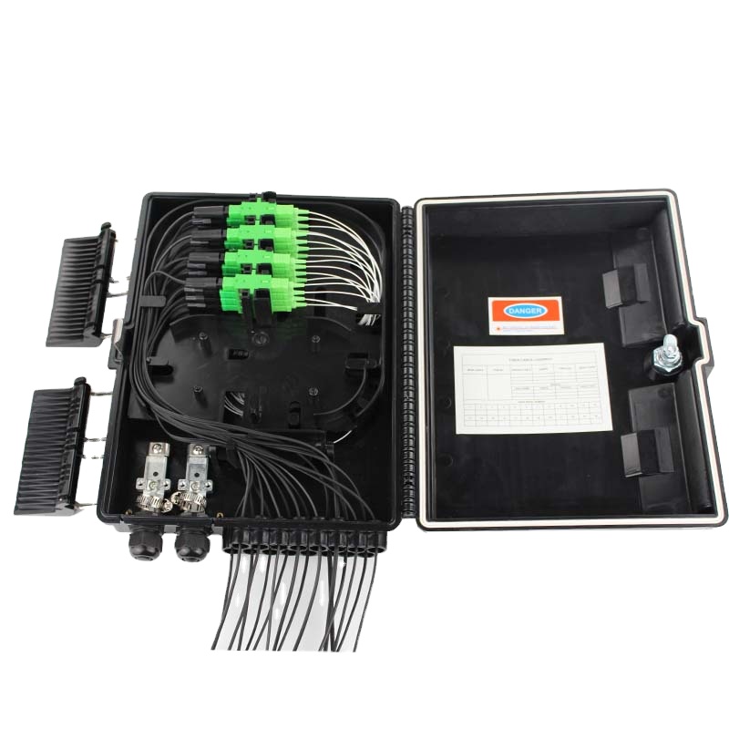 ODB NAP 16 core optical fiber terminal box 16 ports ftth fiber optic distribution box outdoor wall mounted FTTH Box With Adapter