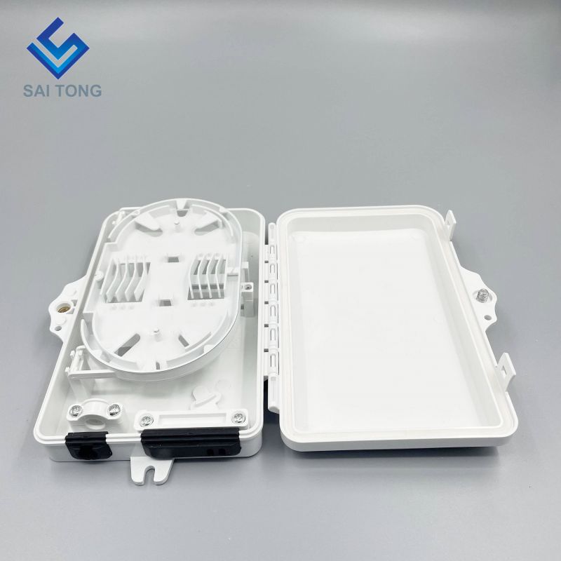 IP65 Supply 1/2 port mini FTTH optic fiber box outdoor plastic 2 core fiber terminal box with SC LC adapter