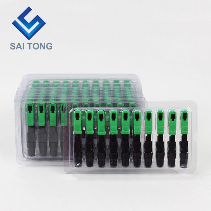 with good operation FTTB FTTX Network Fiber Optic Fast connector sc apc green color fiber cable fast connector Quick Connector