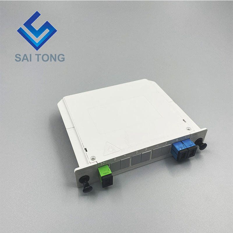 1:2 SC/UPC Card PLC fiber optical splitter card inserting splitter waterproof SC UPC LGX box cassette type splitter