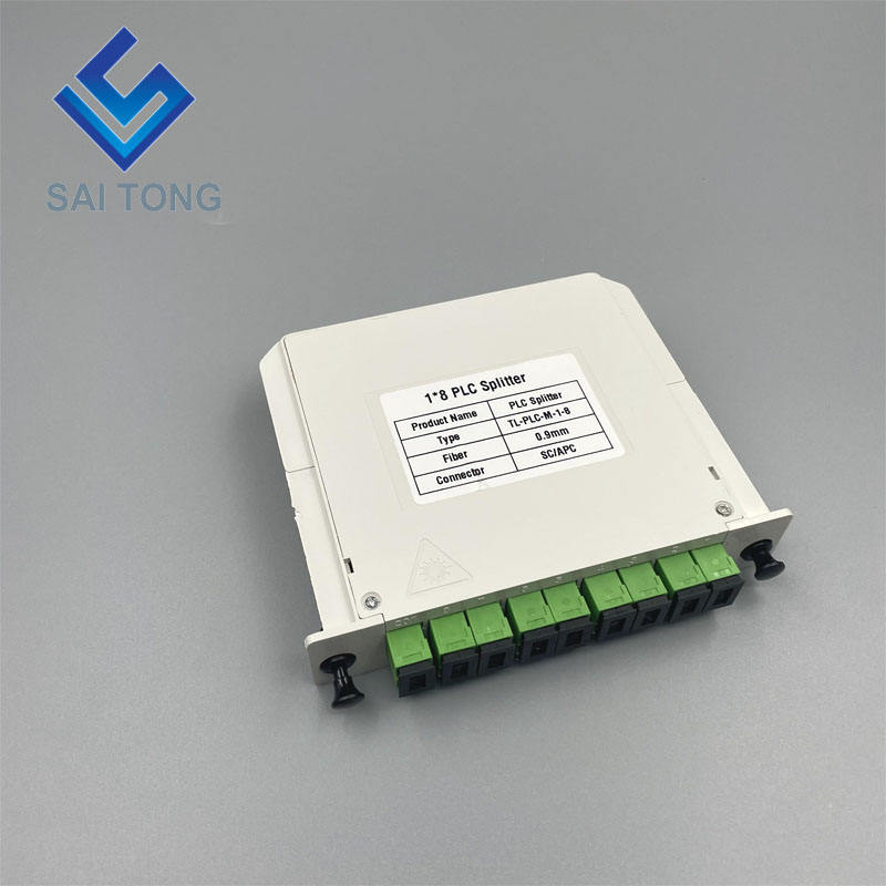 SC/APC 1 x 8 Fiber Optic PLC Splitter Mini tube Type Splitter Plc Splitter waterproof SC UPC LGX box cassette type