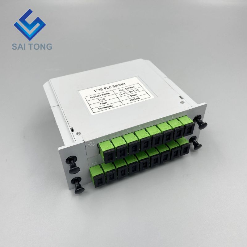 Optical SC/APC 1x16 LC LGX Box Type 1:16 Cassette Module PLC Fiber Optic Splitter