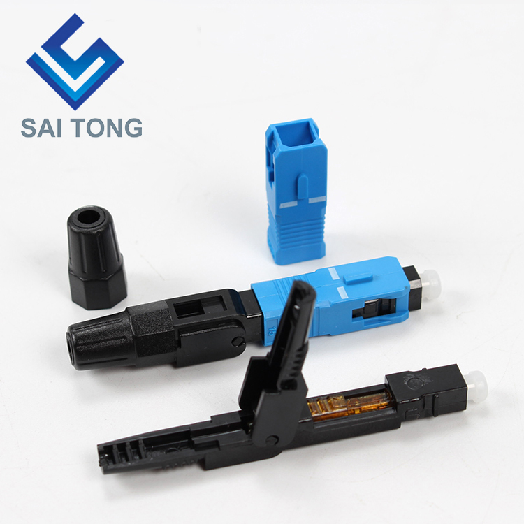 Saitong Supply Communication equipment quick connector sc/upc ftth Fiber Optic Fast Connector Fiber Connector