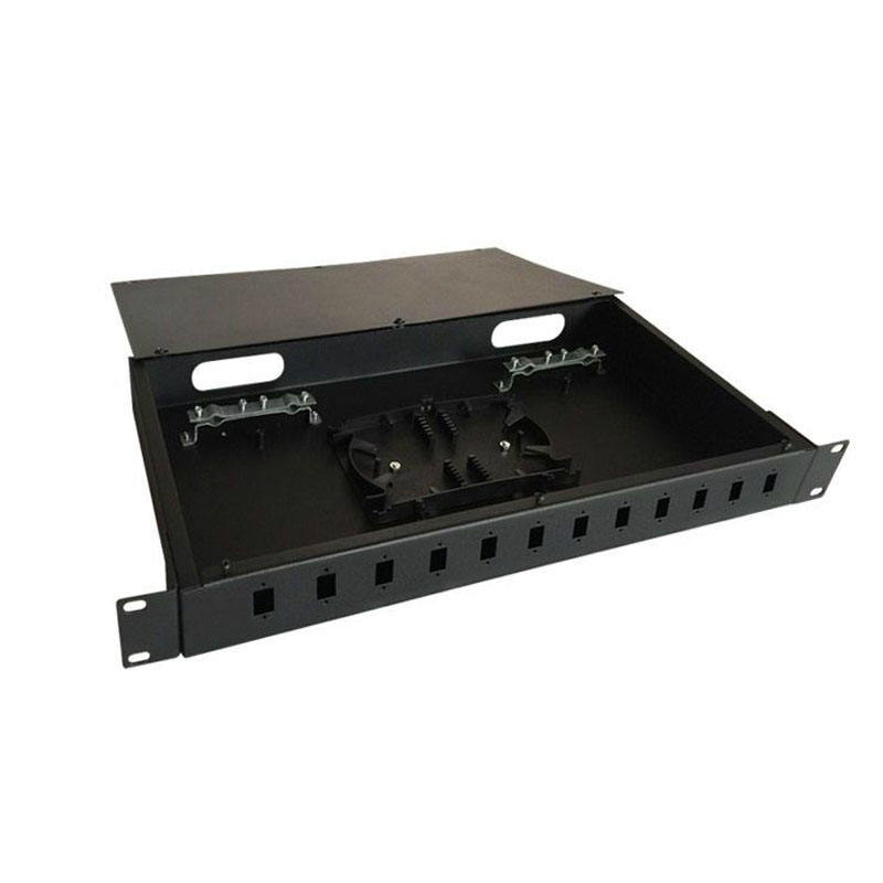 19 Inch ftth 12 ports sc lc rack mount fiber optic distribution frame Fiber optic patch panel/ rack mount ODF