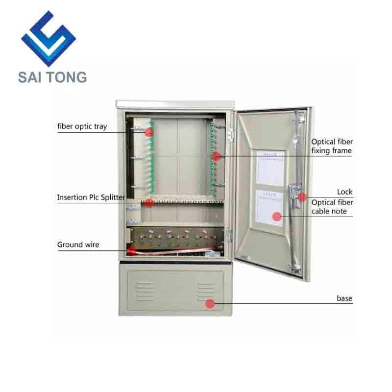SaiTong FTTH 144 Core fiber optical smc outdoor waterproof IP55 smc fiber cabinet cable Support for Standard or Customized