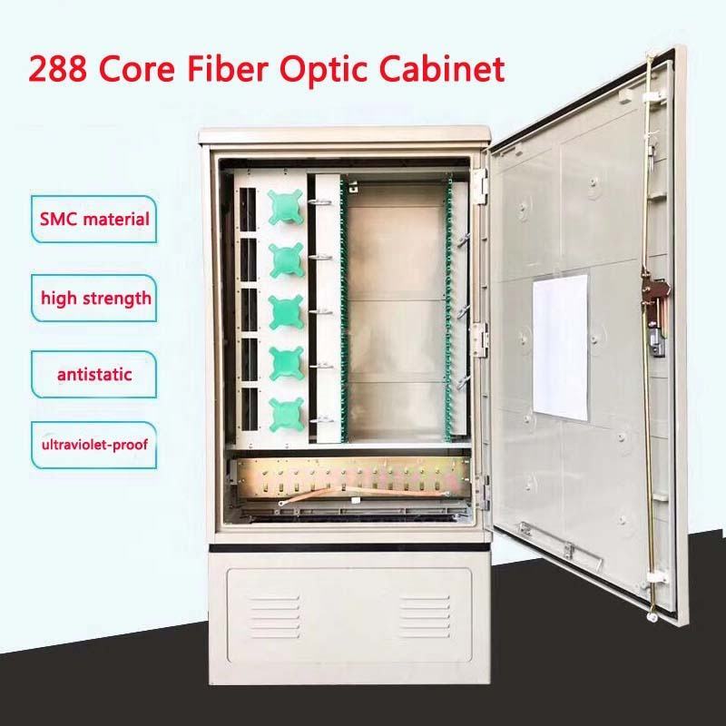 2022 China SaiTong FTTH optic distribution cabinets outdoor waterproof IP55 288 core fiber optic cabinet ODF ODB